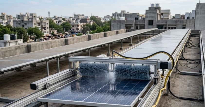 Automatic Solar Panel Cleaning System